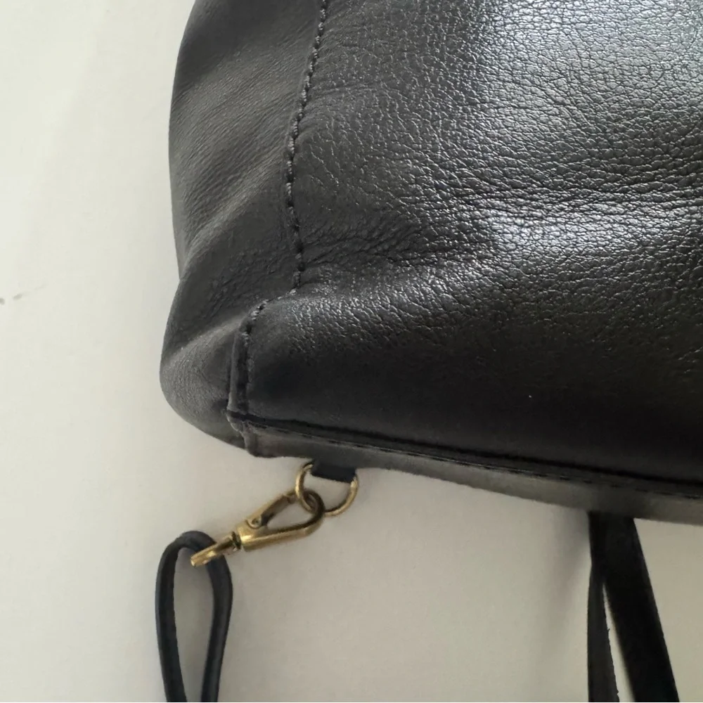 Fossil Camilla Convertible Black Leather Backpack